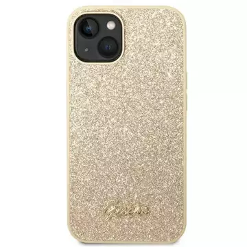 Etui Guess GUHCP14MHGGSHD do Apple iPhone 14 Plus 6,7" złoty/gold hard case Glitter Script