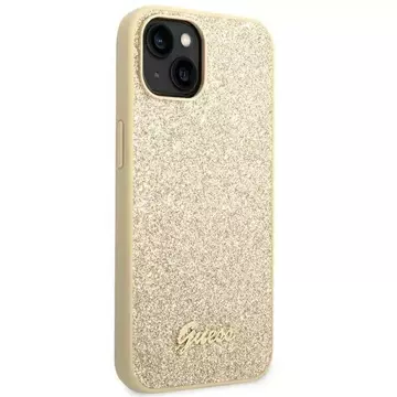 Etui Guess GUHCP14MHGGSHD do Apple iPhone 14 Plus 6,7" złoty/gold hard case Glitter Script