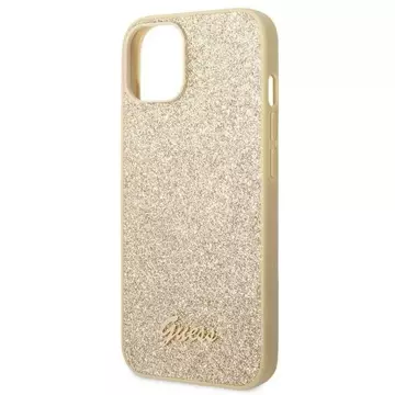 Etui Guess GUHCP14MHGGSHD do Apple iPhone 14 Plus 6,7" złoty/gold hard case Glitter Script