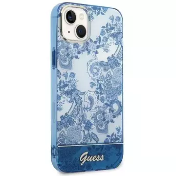 Etui Guess GUHCP14MHGPLHB do Apple iPhone 14 Plus 6,7"  niebieski/blue hardcase Porcelain Collection