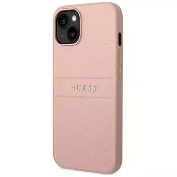 Etui Guess GUHCP14MPSASBPI do Apple iPhone 14 Plus 6,7" różowy/pink Saffiano Strap