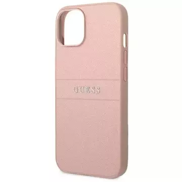 Etui Guess GUHCP14MPSASBPI do Apple iPhone 14 Plus 6,7" różowy/pink Saffiano Strap