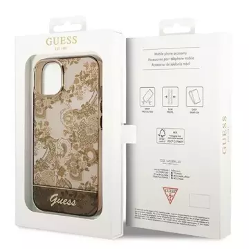 Etui Guess GUHCP14SHGPLHC do Apple iPhone 14 6,1" ochre hardcase Porcelain Collection