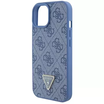 Etui Guess GUHCP15SP4TDSCPB do iPhone 15 6.1" niebieski/blue hardcase Crossbody 4G Metal Logo