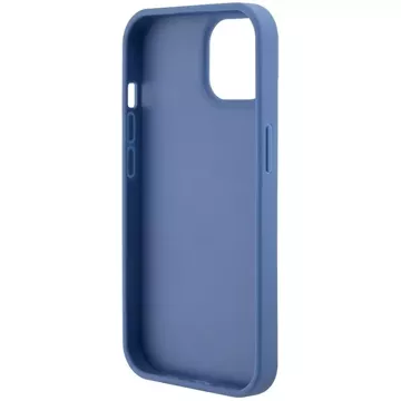 Etui Guess GUHCP15SP4TDSCPB do iPhone 15 6.1" niebieski/blue hardcase Crossbody 4G Metal Logo