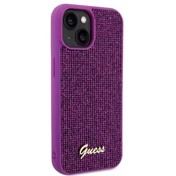 Etui Guess GUHCP15SPMSDGSF do iPhone 15 6.1" fuksja/fuschia hardcase Disco Metal Script