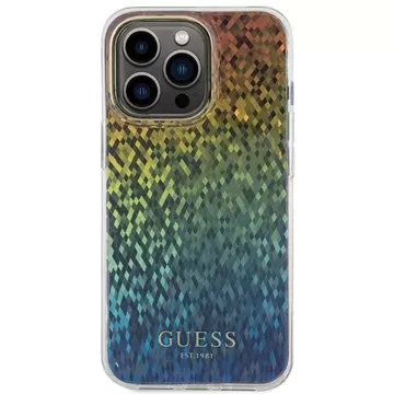 Etui Guess GUHCP15XHDECMI do iPhone 15 Pro Max 6.7" wielokolorowy hardcase IML Faceted Mirror Disco Iridescent