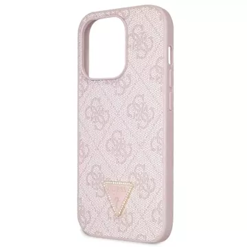 Etui Guess GUHCP15XP4TDSCPP do iPhone 15 Pro Max 6.7" różowy/pink hardcase Crossbody 4G Metal Logo