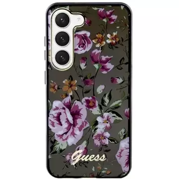 Etui Guess GUHCS23MHCFWSK do Samsung Galaxy S23+ Plus S916 czarny/black hardcase Flower Collection