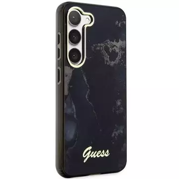 Etui Guess GUHCS23MHTMRSK do Samsung Galaxy S23+ Plus S916 czarny/black hardcase Golden Marble Collection