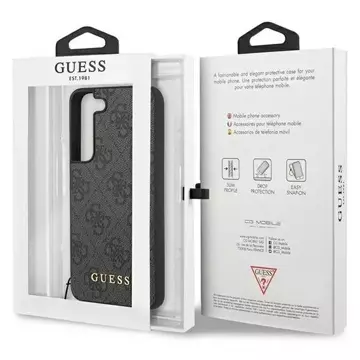 Etui Guess GUHCS23SGF4GGR do Samsung Galaxy S23 S911 szary/grey hardcase 4G Charms Collection