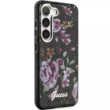 Etui Guess GUHCS23SHCFWSK do Samsung Galaxy S23 S911 czarny/black hardcase Flower Collection