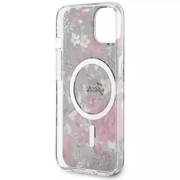 Etui Guess GUHMP14SHCFWSA do iPhone 14 6.1" hardcase Flower MagSafe