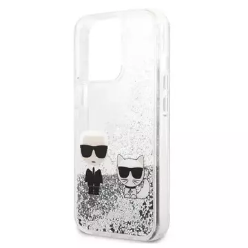 Etui Karl Lagerfeld KLHCP13LGKCS do 13 Pro / 13 6,1" hardcase Liquid Glitter Karl&Choupette