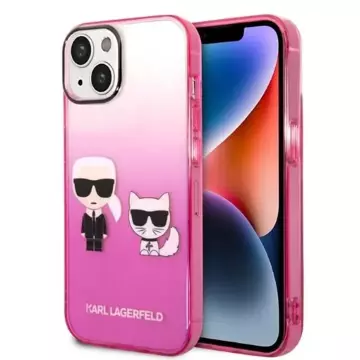 Etui Karl Lagerfeld KLHCP14MTGKCP do iPhone 14 Plus 6,7" hardcase Gradient Ikonik Karl & Choupette