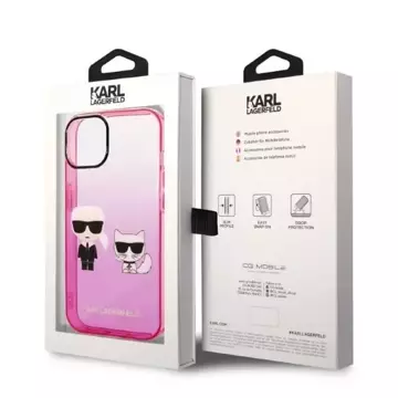 Etui Karl Lagerfeld KLHCP14MTGKCP do iPhone 14 Plus 6,7" hardcase Gradient Ikonik Karl & Choupette