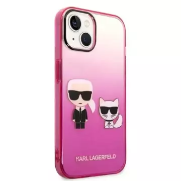 Etui Karl Lagerfeld KLHCP14MTGKCP do iPhone 14 Plus 6,7" hardcase Gradient Ikonik Karl & Choupette