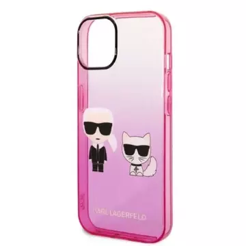 Etui Karl Lagerfeld KLHCP14MTGKCP do iPhone 14 Plus 6,7" hardcase Gradient Ikonik Karl & Choupette