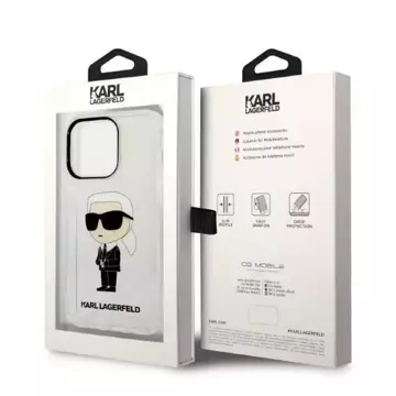 Etui Karl Lagerfeld KLHCP14XHNIKTCT do iPhone 14 Pro Max 6,7" hardcase Ikonik Karl Lagerfeld transparent 