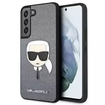 Etui Karl Lagerfeld KLHCS22MSAKHSL S906 do Samsung Galaxy S22+ Plus hardcase Saffiano Ikonik Karl`s Head