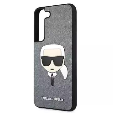 Etui Karl Lagerfeld KLHCS22MSAKHSL S906 do Samsung Galaxy S22+ Plus hardcase Saffiano Ikonik Karl`s Head