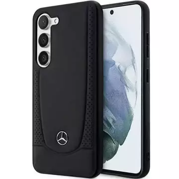 Etui Mercedes do Samsung Galaxy S23 HardCase Leather Urban Czarny