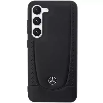 Etui Mercedes do Samsung Galaxy S23 HardCase Leather Urban Czarny