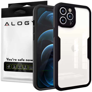 Etui Pancerne 360 obudowa Alogy Armor Case na telefon do Apple iPhone 13 Pro Max Black