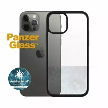 Etui PanzerGlass ClearCase do iPhone 12/12 Pro 6,1" Antibacterial czarny/black