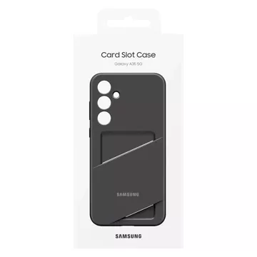 Etui Samsung Card Slot Case EF-OA356TBEGWW z kieszenią na karty do Samsung Galaxy A35 - czarne