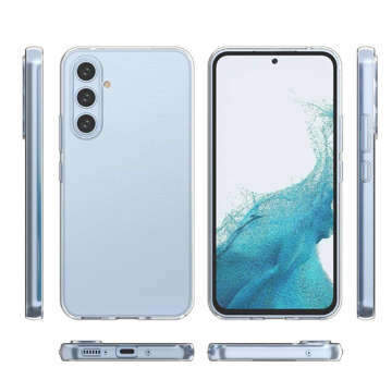 Etui Silikonowe ochronne TPU obudowa Alogy case do Samsung Galaxy A54 Przezroczyste + Szkło