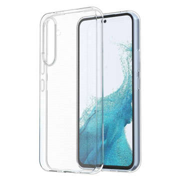 Etui Silikonowe ochronne TPU obudowa Alogy case do Samsung Galaxy A54 Przezroczyste + Szkło