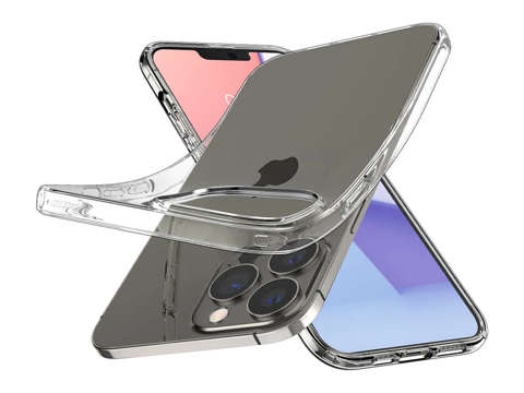 Etui Spigen Liquid Crystal do Apple iPhone 13 Pro Crystal Clear + Szkło