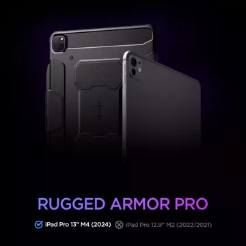 Etui Spigen Rugged Armor ”Pro” do Apple iPad Pro 13 7 / 2024 Black