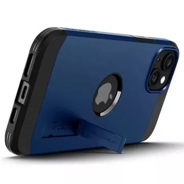 Etui Spigen Tough Armor MagSafe z podstawką na iPhone 15 Plus - niebieskie