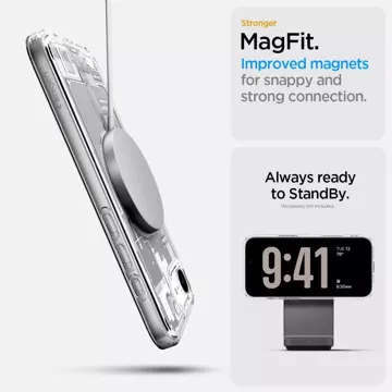 Etui Spigen Ultra Hybrid Mag MagSafe do iPhone 16E Zero One White