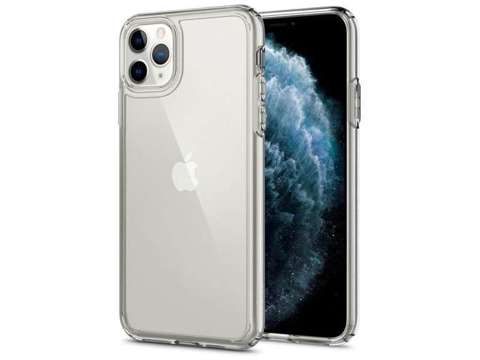 Etui Spigen Ultra Hybrid do Apple iPhone 11 Pro Crystal Clear + szkło