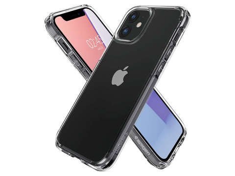 Etui Spigen Ultra Hybrid do Apple iPhone 12 Mini 5.4 Crystal Clear + Szkło Alogy