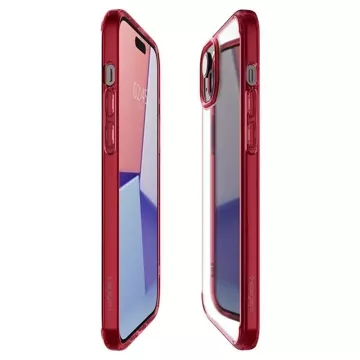 Etui Spigen Ultra Hybrid do Apple iPhone 15 - czerwone