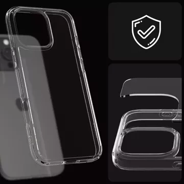 Etui + Szkło Spigen Ultra Hybrid do Apple iPhone 16 Pro Max Crystal Clear