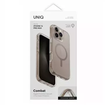 Etui UNIQ Combat do iPhone 16 Pro Max 6.9" Magclick Charging Złoty/Taupe Gold