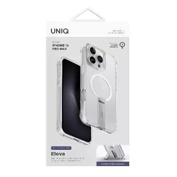 Etui UNIQ Eleva with Vertica Stand do iPhone 16 Pro Max 6.9" Przeźroczysty/Lucent Clear