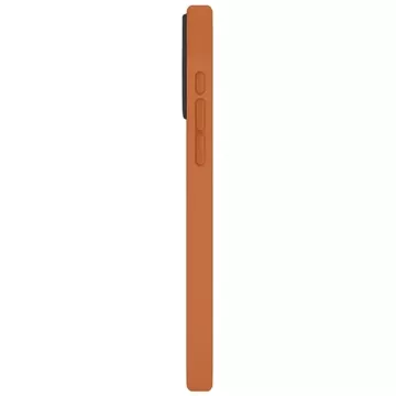 Etui UNIQ Lino Hue do iPhone 15 Pro Max 6.7" Magclick Charging pomarańczowy/sunset orange