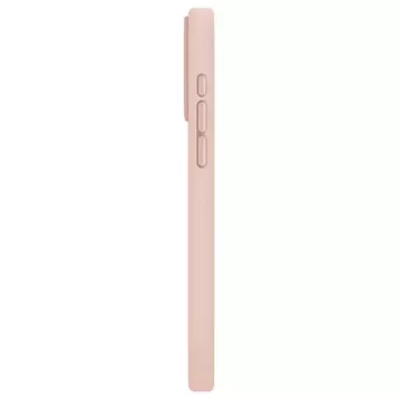 Etui UNIQ Lino Hue do iPhone 15 Pro Max 6.7" Magclick Charging różowy/blush pink