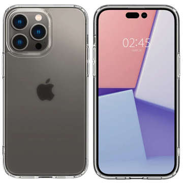 Etui do Apple iPhone 14 Pro obudowa case Spigen Ultra Hybrid Frost Clear + Szkło