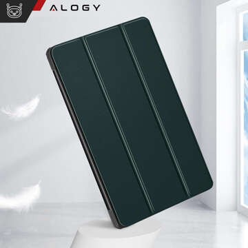 Etui do Lenovo Tab K11E / M11 10.95" TB330FU / TB330XU / TB331FC Book Case Cover z klapką obudowa futerał pokrowiec Alogy Zielone + Szkło + Rysik