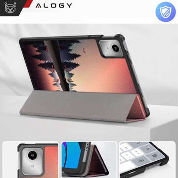 Etui do Lenovo Tab K11E / M11 10.95" TB330FU / TB330XU / TB331FC obudowa na tablet Case Alogy Book Cover Lake + Szkło + Rysik