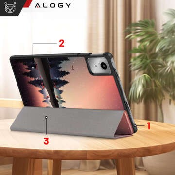 Etui do Lenovo Tab K11E / M11 10.95" TB330FU / TB330XU / TB331FC obudowa na tablet Case Alogy Book Cover Lake + Szkło + Rysik