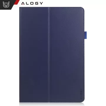 Etui do Lenovo Tab K11E / M11 10.95" TB330FU/TB330XU/TB331FC stojak pokrowiec obudowa z klapką na tablet Case Alogy Granatowe