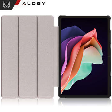 Etui do Lenovo Tab P11 2gen 11.5 TB350FU TB350XU Alogy Book Cover Case obudowa ochronne Kwitnący Migdałowiec + Szkło